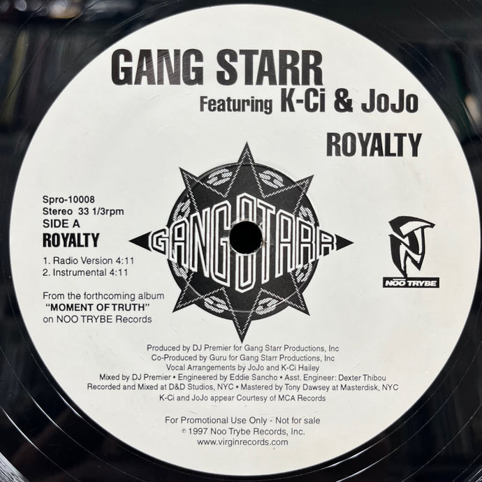 GANG STARR / Royalty (SPRO 10008, 12inch) – TICRO MARKET