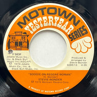 STEVIE WONDER / Boogie On Reggae Woman (Motown – Y 583F, 7inch)