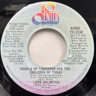 LOVE UNLIMITED / People Of Tomorrow Are The Children Of Today (TC-2110, 7inch)