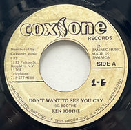 KEN BOOTHE / Don't Want To See You Cry (Coxsone, 7inch)