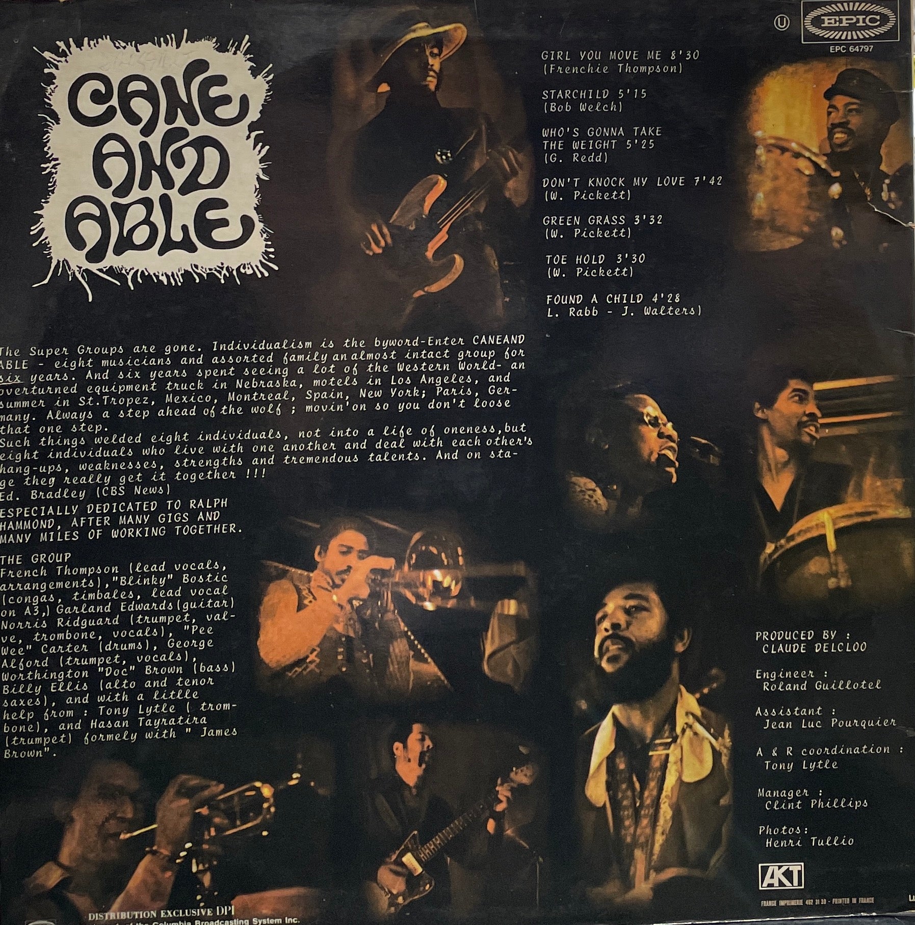 CANE AND ABLE / Cane And Able ( Epic – EPC 64797, LP) – TICRO MARKET