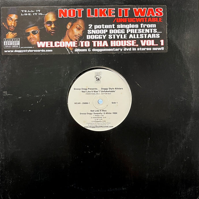 SNOOP DOGG PRESENTS DOGGY STYLE ALLSTARS / Not Like It Was