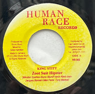 KING STITT - BRUNO BLUM / Zoot Suit Hipster / Zazie Et Le Zazou (Human Race – HR 002, 7inch)