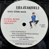 LISA STANSFIELD / Baby Come Back Remixes (LS-003, 12inch)
