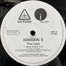 画像をギャラリービューアに読み込む, MAROON 5 / This Love (Octone, 82876-63388-1, 12inch)
