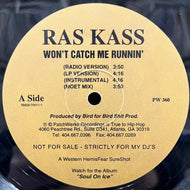 RAS KASS / Won't Catch Me Runnin' / Remain Anonymous (PW 360, 12inch) Promo