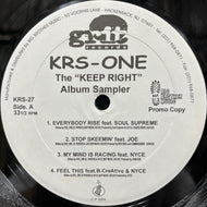 KRS-ONE / Keep Right Album Sampler (KRS-27, 12inch)