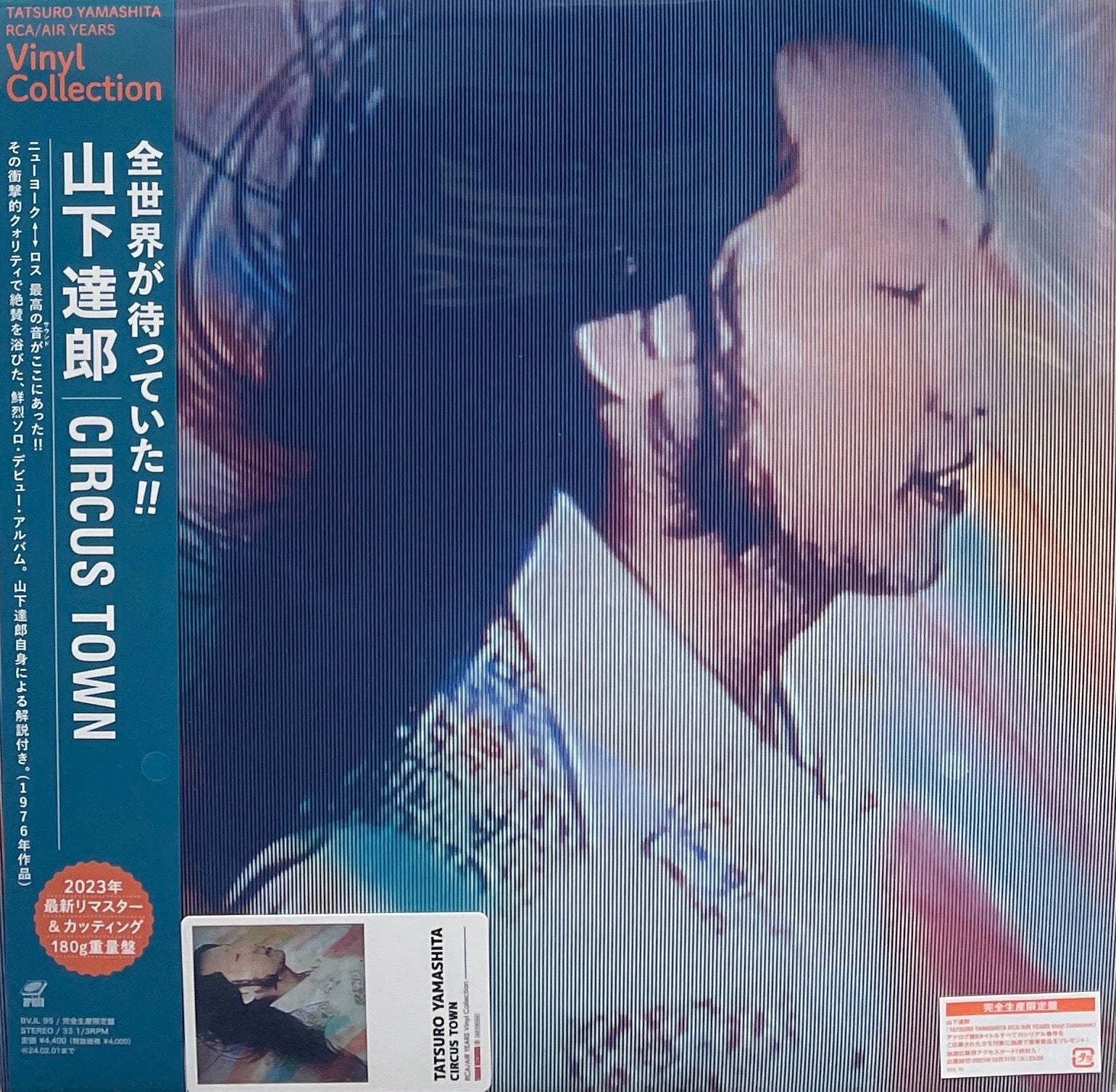 TATSURO YAMASHITA (山下達郎) / CIRCUS TOWN (Ariola, BVJL-95, LP重量盤) カレンダー付き