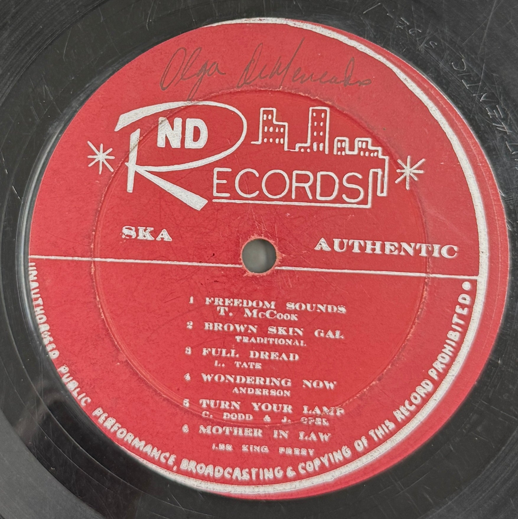 V.A. (Tommy McCook, Gaylads) / Ska Authentic (ND Records