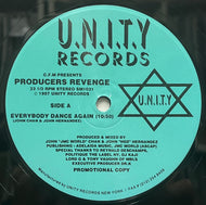 PRODUCERS REVENGE / EARTH PEOPLE / Everybody Dance Again / Dance (U.N.I.T.Y – SM1031, 12inch)