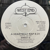 SWEET G / A Heartbeat Rap (WES 22134, 12inch)