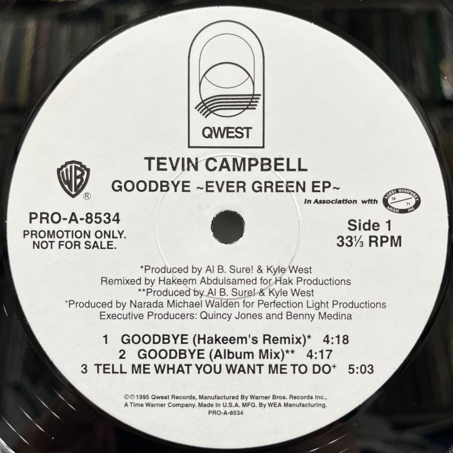TEVIN CAMPBELL / Goodbye - Ever Green EP (Reissue, 12inch) – TICRO