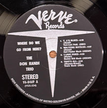 画像をギャラリービューアに読み込む, DON RANDI TRIO / Where Do We Go From Here? ( Verve Records – V6-8469, LP)
