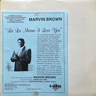 MARVIN BROWN / La La Means I Love You (BM-001, 12inch)