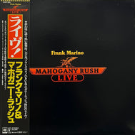 FRANK MARINO & MAHOGANY RUSH / Live (CBS/Sony – 25AP 892, LP) 帯付