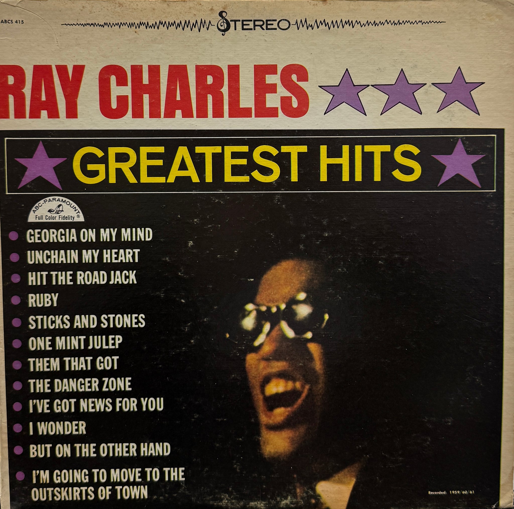 RAY CHARLES / Greatest Hits (inc. Hit The Road Jack, Georgia On My