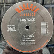 T LA ROCK / It's Yours / Funky Soul Makossa (WAR-805, 12inch) 1990 Reissue
