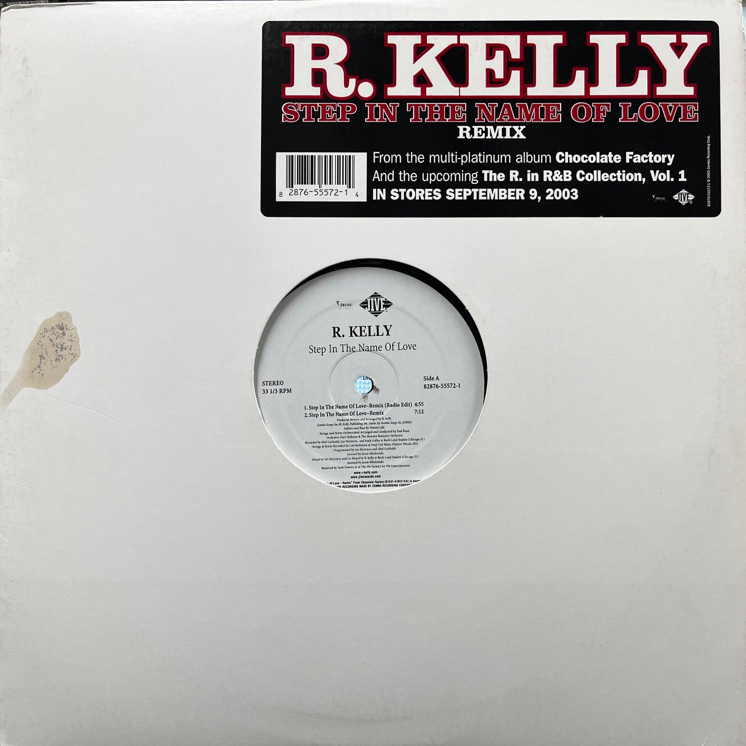 R. KELLY / Ja Rule Sizzla レコード　STEP IN R. KELLY / Step In The Name Of Love (Remix) 82876-55572-1