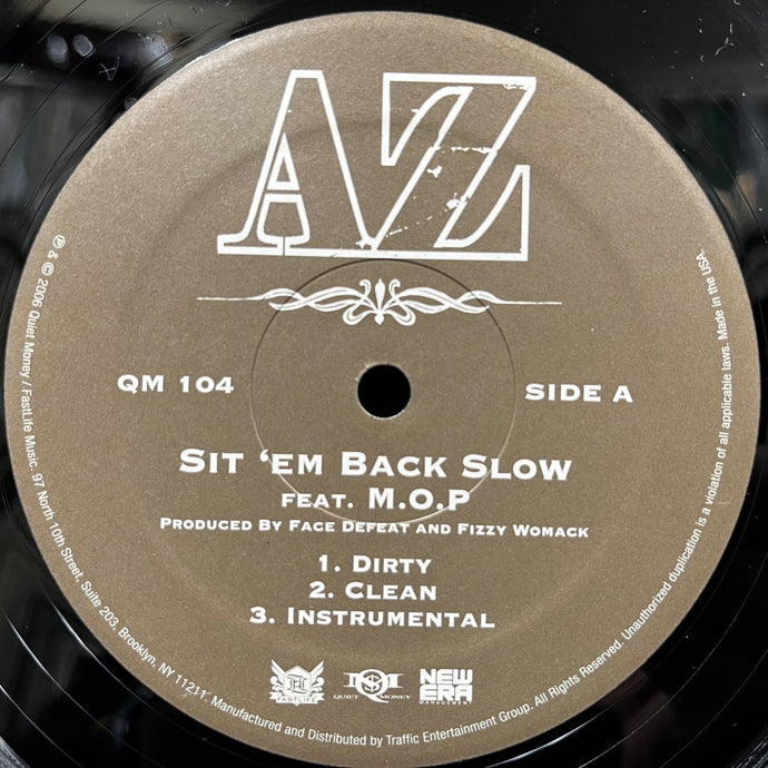 AZ / Sit 'Em Back Slow / This Is What I Do / Game Of Life (QM104, 12inch)