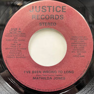 MATHILDA JONES / I've Been Wrong To Long / Your Good Good Love (1288, 7inch)