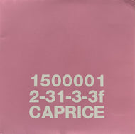V.A. (Cubismo Grafico, Frontier Backyard) / 1500001 2-31-3-3F Caprice (Escalator Records – ESLP0017, LP)