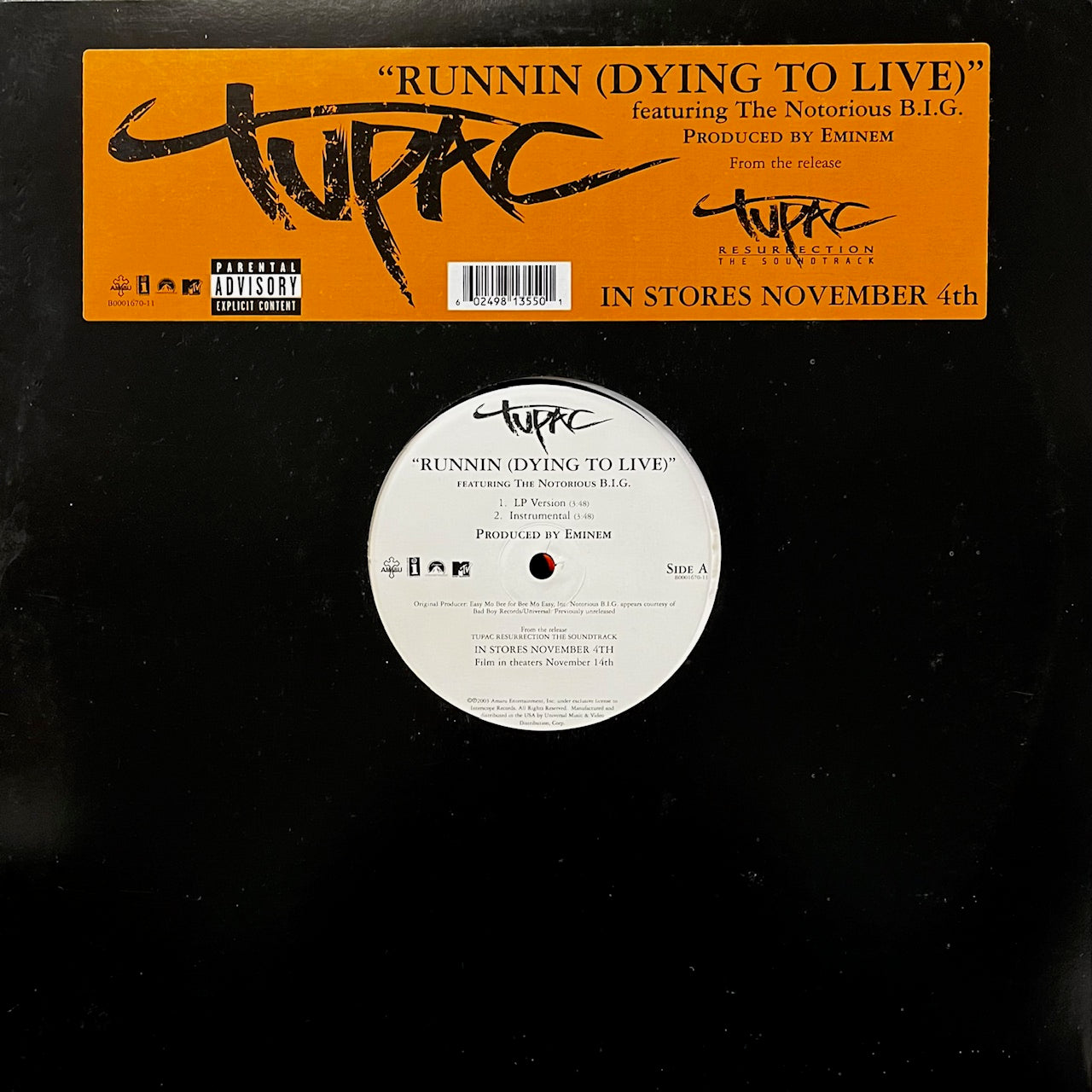TUPAC / Runnin (Dying To Live) B0001670-11, 12inch – TICRO MARKET