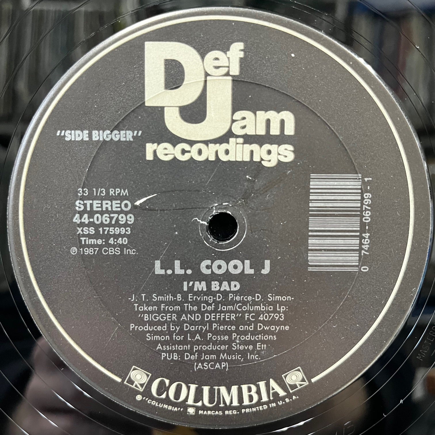 LL COOL J / I'm Bad / Get Down (44-06799, 12inch) – TICRO MARKET