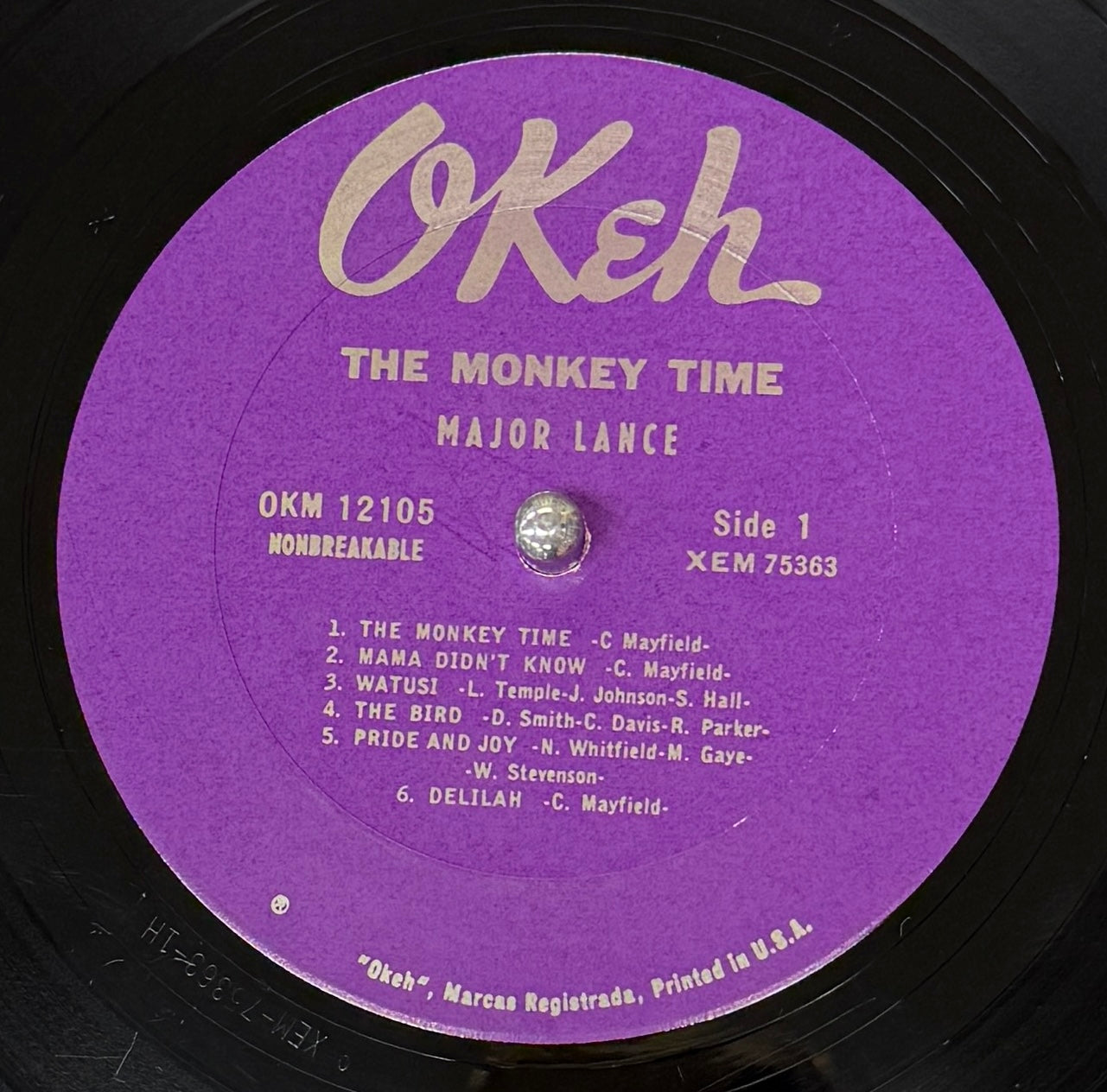 Monkey Time Lp MAJOR LANCE / The Monkey Time (Okeh – OKM 12105, LP) – TICRO MARKET