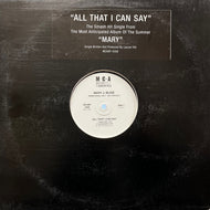 MARY J BLIGE / All That I Can Say (MCA8P 4358, 12inch)