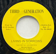 MICHAEL ANTHONY / Living In Sorrows (Third Generation, 7inch)