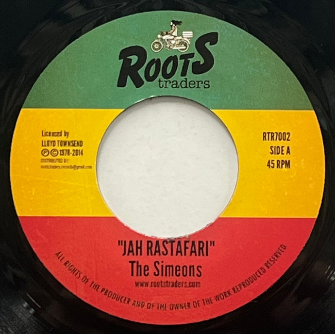 SIMEONS / Jah Rastafari (Roots Traders – RTR7002, 7inch) – TICRO