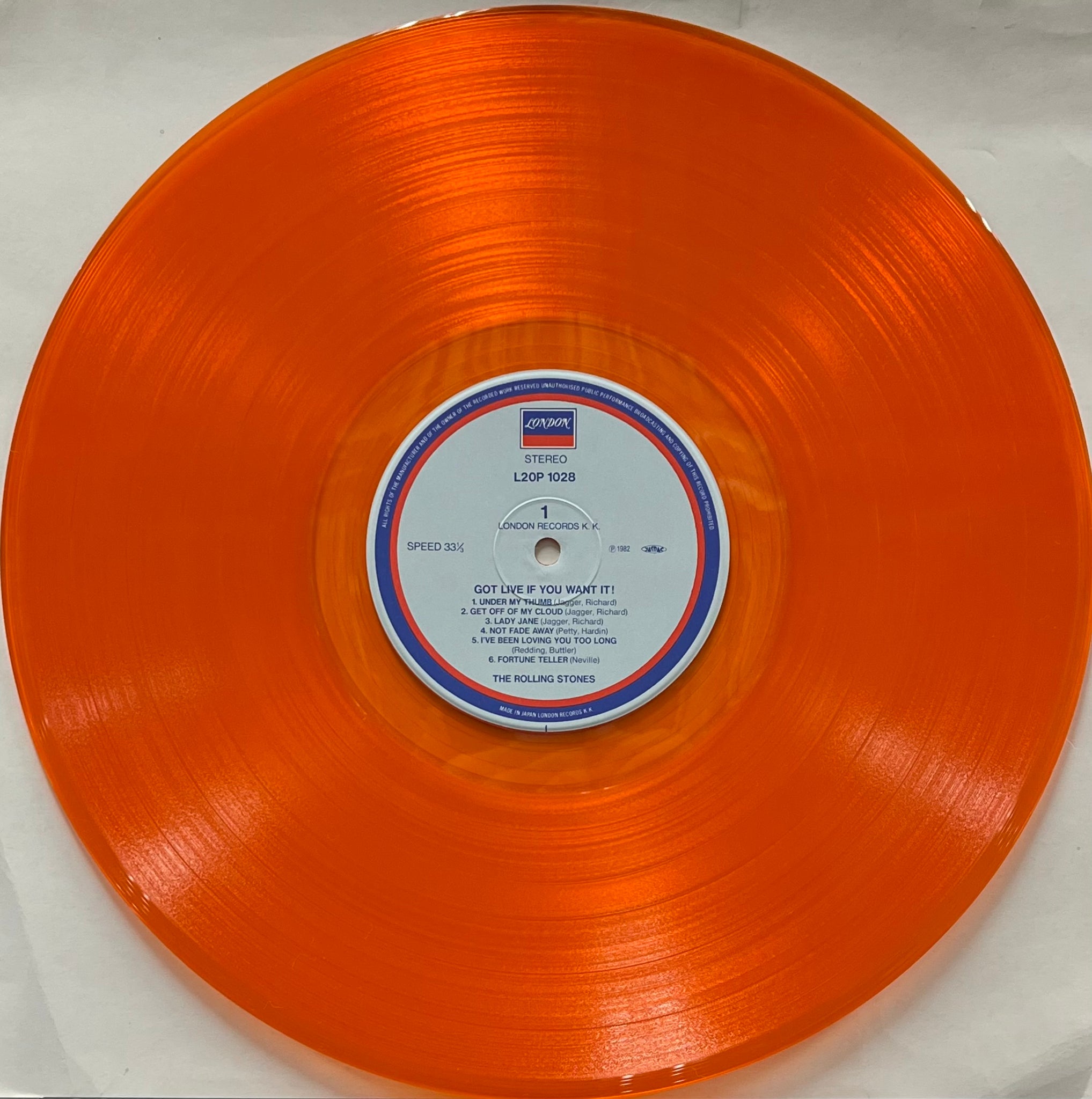 ROLLING STONES / Got Live If You Want It! (London – L20P 1028, LP