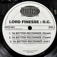 LORD FINESSE & O.C. / ROYAL FLUSH & BIG L / Ya Better Recognize / Thorough Fam (UNTD-003, 12inch)