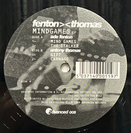 Ade Fenton - Tony Thomas / Mindgames EP (Advanced – ADV 005, 12inch)