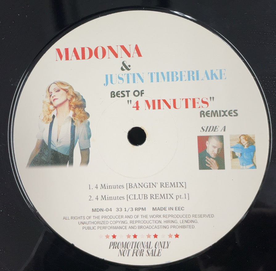 MADONNA & JUSTIN / Best of 4 Minutes (MDN-04, 12inch) – TICRO MARKET