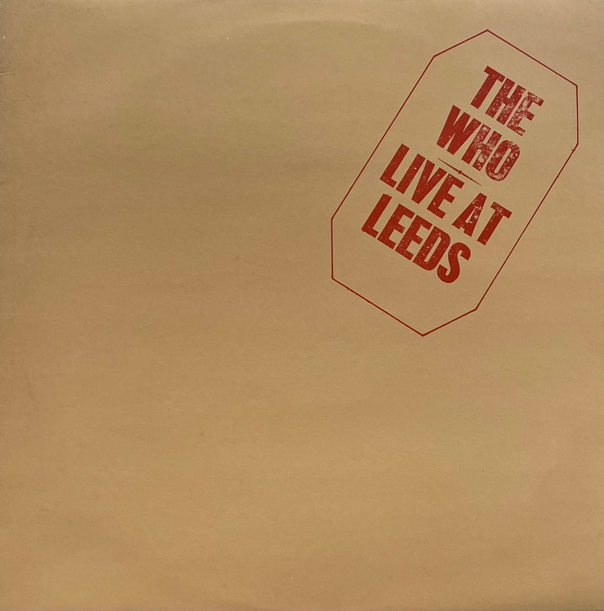 WHO / Live At Leeds (Polydor – SPELP 50, LP) – TICRO MARKET