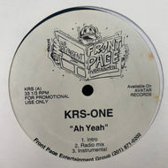 KRS-One / Ah Yeah (Front Page Entertainment – KRS, 12inch)