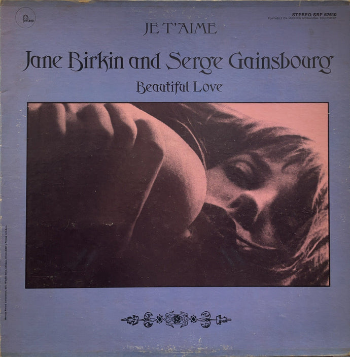 JANE BIRKIN & SERGE GAINSBOURG / Je T'Aime (	Fontana – SRF 67610, LP)