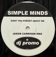 SIMPLE MINDS / Don't You Forget About Me (Jakob Carrison Remix) (WINX010, 12inch)