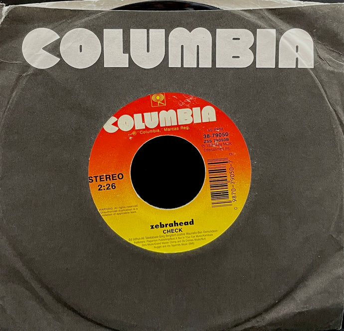 Zebrahead Get Back 7インチ　レコード　ジューク盤　check Zebrahead Get Back 7インチ レコード ジューク盤 check