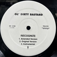 OL' DIRTY BASTARD (O.D.B.) / Recognize (ED-6193, 12inch)