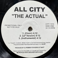 ALL CITY / The Actual (CITY 1515, 12inch)