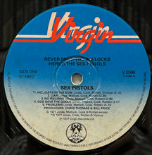 画像をギャラリービューアに読み込む, SEX PISTOLS / Never Mind The Bollocks Here's The Sex Pistols (Virgin – V 2086, LP+7inch)
