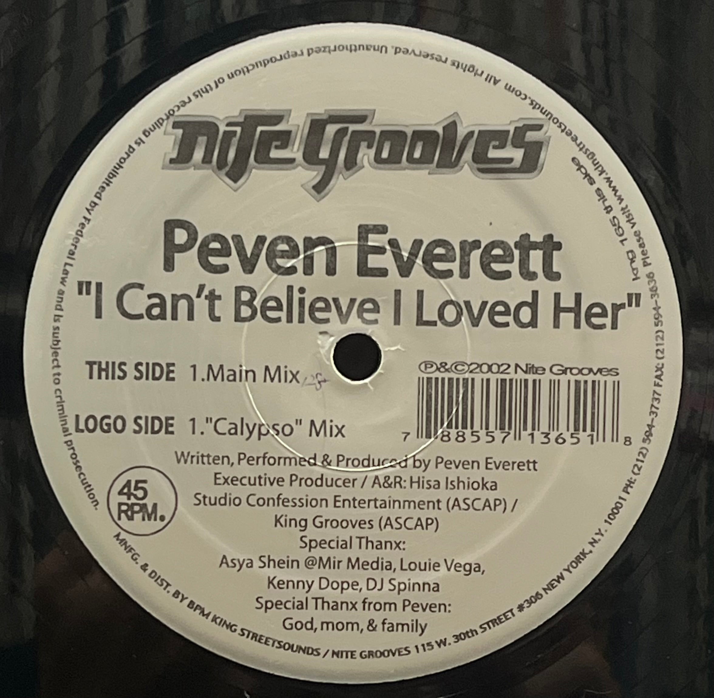 PEVEN EVERETT / I Can't Believe I Loved Her (Nite Grooves – KNG