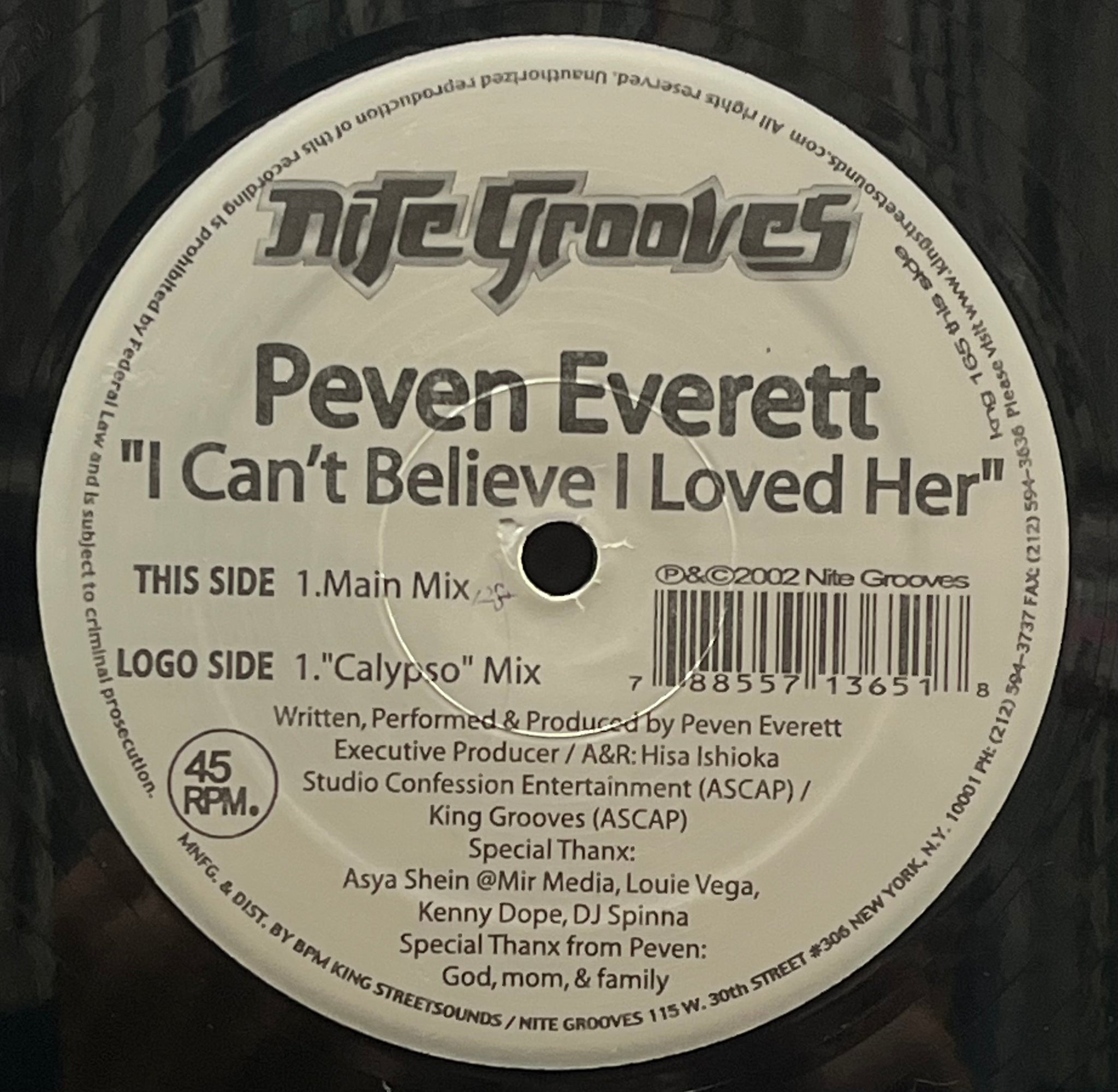 PEVEN EVERETT / I Can't Believe I Loved Her (Nite Grooves – KNG