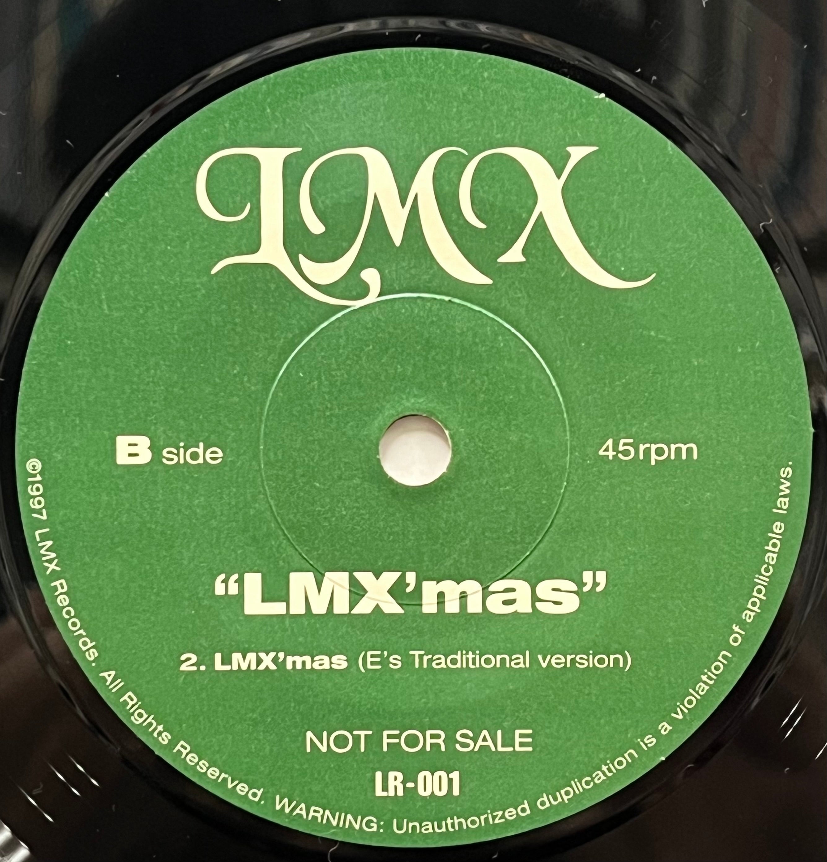 LUV MASTER X / LMX'mas (LMX Records – LR 001, 7inch) Promo 