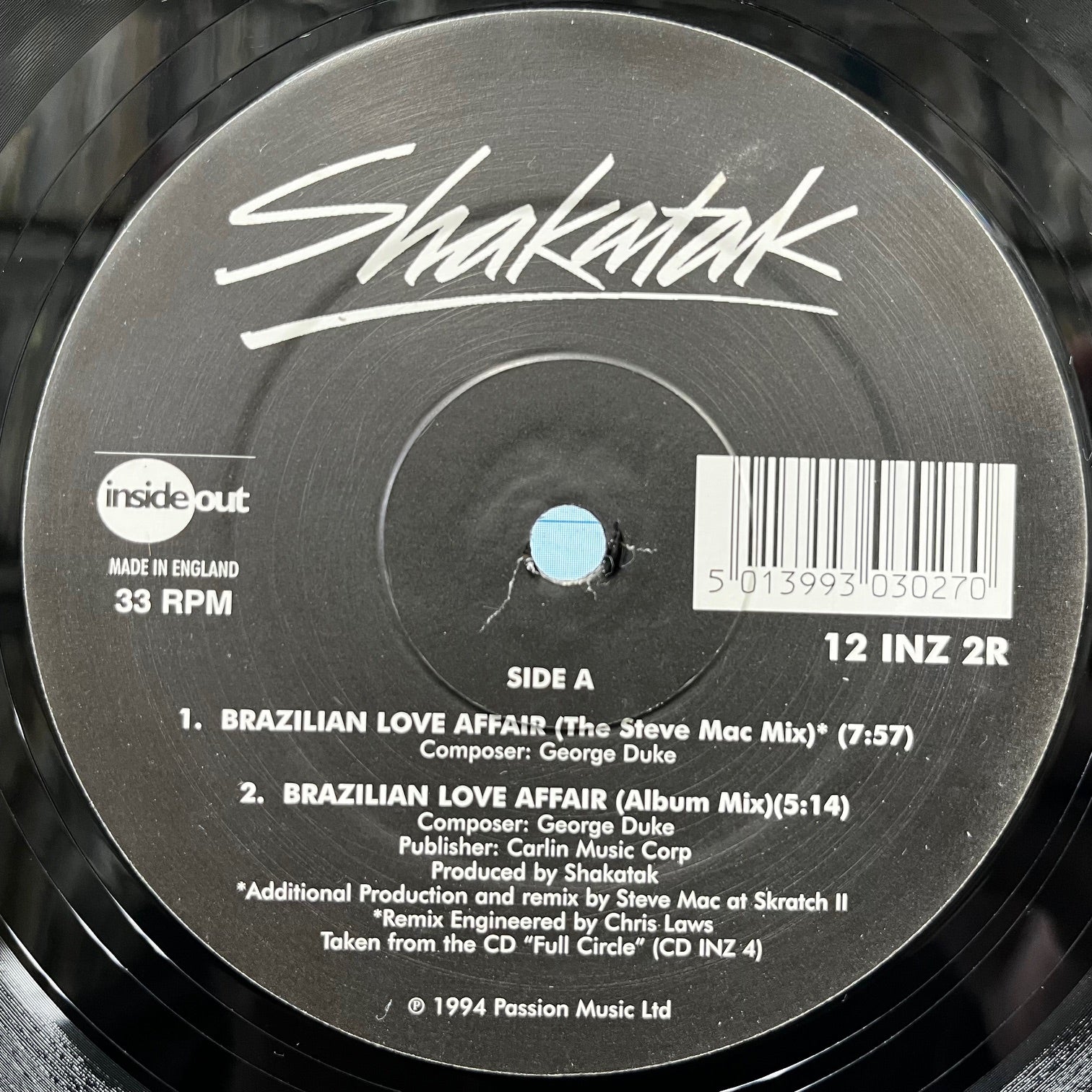 SHAKATAK / Brazilian Love Affair (12 INZ 2R, 12inch) – TICRO MARKET