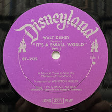 画像をギャラリービューアに読み込む, WALT DISNEY / Walt Disney Presents It&#39;s A Small World (Disneyland – ST 3925, LP)
