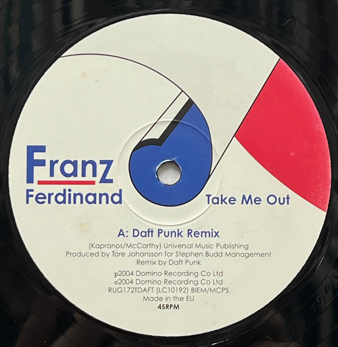 FRANZ FERDINAND / Take Me Out (Daft Punk Remix) (Domino – RUG172TDAFT, 12inch)