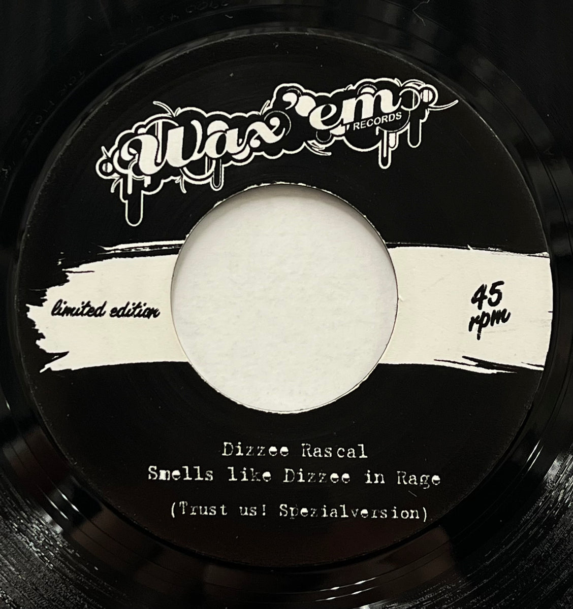 DIZZEE RASCAL / Smells Like Dizzee In Rage (Wax 'Em – Wax 'Em # 2, 7in ...
